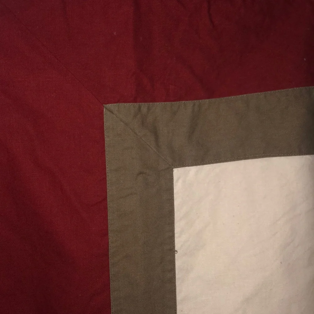 Fabric shower curtain